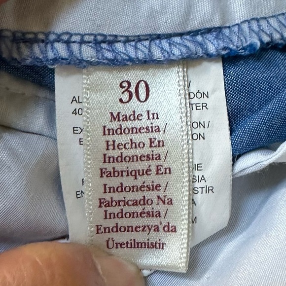 Original Penguin Short Men's Slim 8" Short in Blue with Pattern Size: 30 - Picture 4 of 9